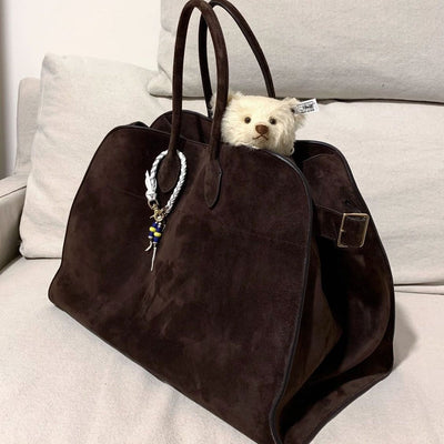 Women's Fashion Casual Large Capacity Retro Commuter Hand - carrying Bag - Zambeel
