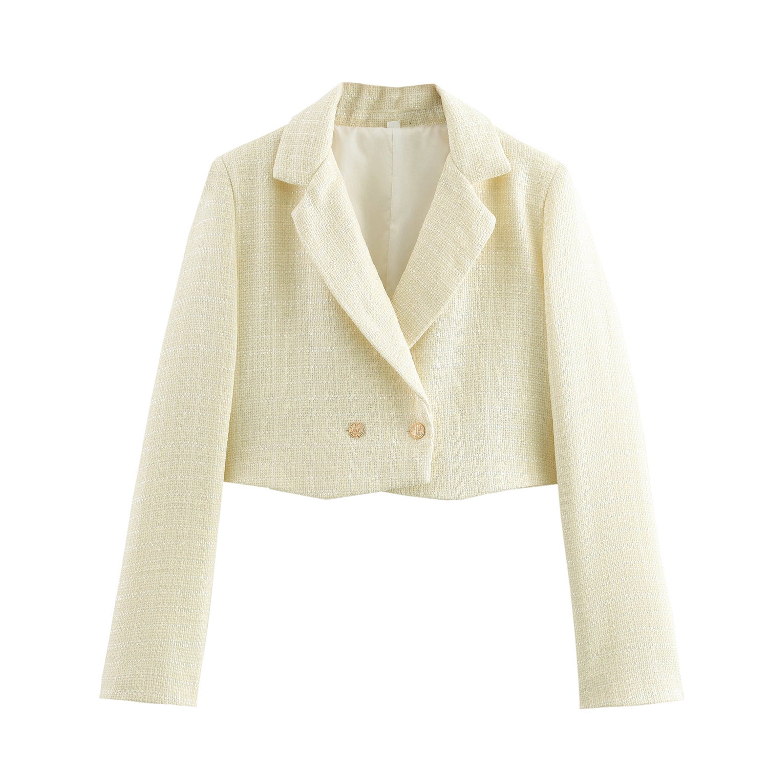 Women's Fashion Design Short Tweed Blazer - Zambeel