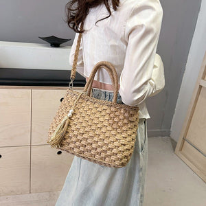 Women's Fashion Personality Hand - Carrying Woven Bag - Zambeel