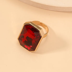 Women's Fashion Personality Ring, Creative Minimalist Square Ring, Suitable For Daily Wear, Gifting & Vacation - Zambeel