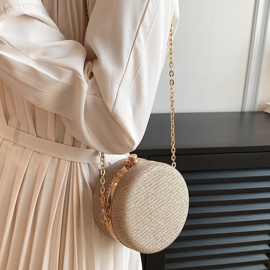 Women's Fashion Rhinestone - encrusted Chain Shoulder Messenger Bag - Zambeel