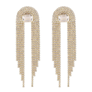 Women's Fashion Temperament Long Fringe Earrings - Zambeel