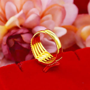 Women's Heart Music Staff Ring Exquisite, Fashionable & Bestselling Heart Open Band High - End, Niche & Versatile Jewelry Gift For Her - Zambeel