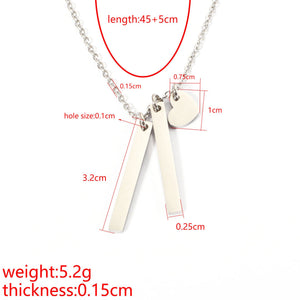 Women's Heart - shaped Long Necklace Simple Heart - shaped - Zambeel