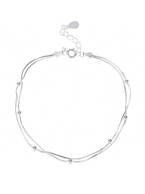 Women's Korean - style Fashion Simple Small Balls Bracelet Temperamental Sterling Silver Ornament - Zambeel