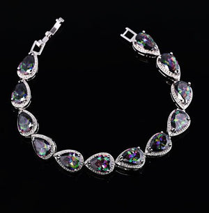 Womens Korean - Style Multicolor Gemstone Bracelet - Zambeel