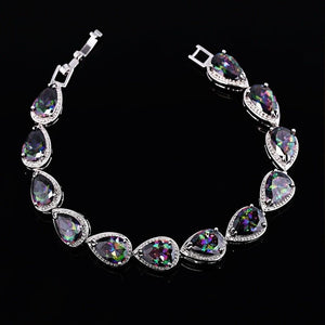 Womens Korean - Style Multicolor Gemstone Bracelet - Zambeel