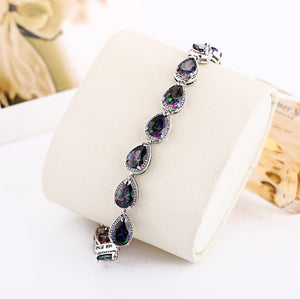 Womens Korean - Style Multicolor Gemstone Bracelet - Zambeel