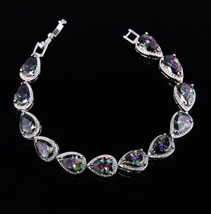 Womens Korean - Style Multicolor Gemstone Bracelet - Zambeel