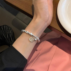 Womens Light - Luxury Irregular Matte Beaded Bracelet - Zambeel
