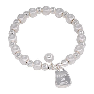 Womens Light - Luxury Irregular Matte Beaded Bracelet - Zambeel