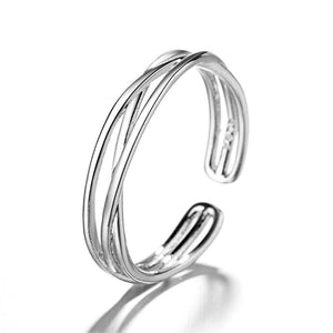 Womens Minimalist, Personalized Cross - open Ring For Students - Zambeel