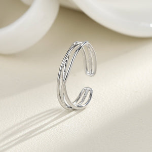 Womens Minimalist, Personalized Cross - open Ring For Students - Zambeel