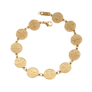 Women's Niche Design Circle Steel Ball Portrait Bracelet - Zambeel