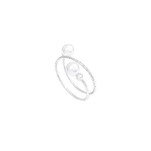 Women's Pearl Ring Exquisite Stylish Opening Adjustable - Zambeel