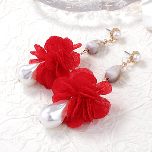 Womens Personalized Fabric Yarn Earrings - Zambeel