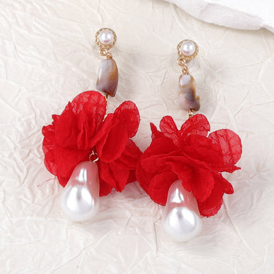 Womens Personalized Fabric Yarn Earrings - Zambeel