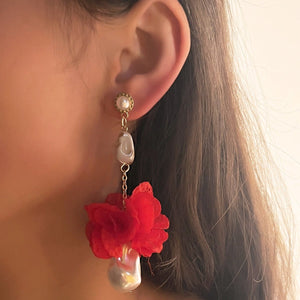 Womens Personalized Fabric Yarn Earrings - Zambeel