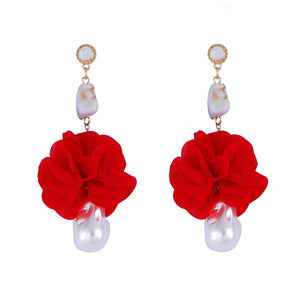 Womens Personalized Fabric Yarn Earrings - Zambeel