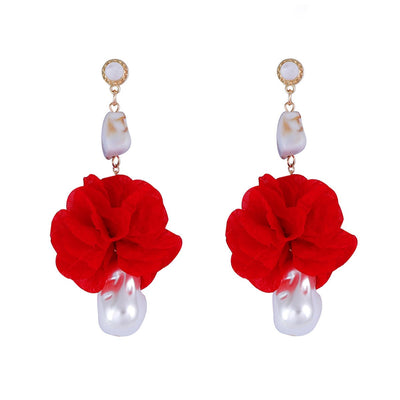 Womens Personalized Fabric Yarn Earrings - Zambeel
