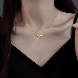 Women's Single - row Pearl Necklace Light Luxury Minority Refined Stylish And Versatile - Zambeel