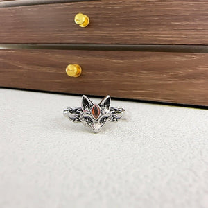 Women's Spirit Fox Ring Exquisite, Fashionable & High - End Minimalist Versatile Band Chic Niche Index Finger Ring - Zambeel