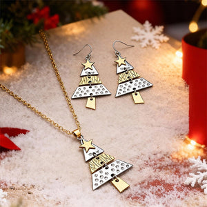 Womens Stylish Christmas Tree Earrings - Zambeel