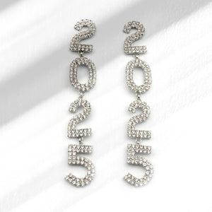 Women's Tassel Full Diamond Rhinestone 2025 Long Pendant Earrings - Zambeel