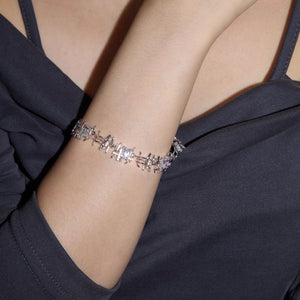 Women's Woven Zircon Bracelet Hollow - out Niche - Zambeel