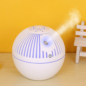 Wood Grain Humidifier Wood Grain Aroma Diffuser 7 Color Light Hollow Essential Oil - Zambeel
