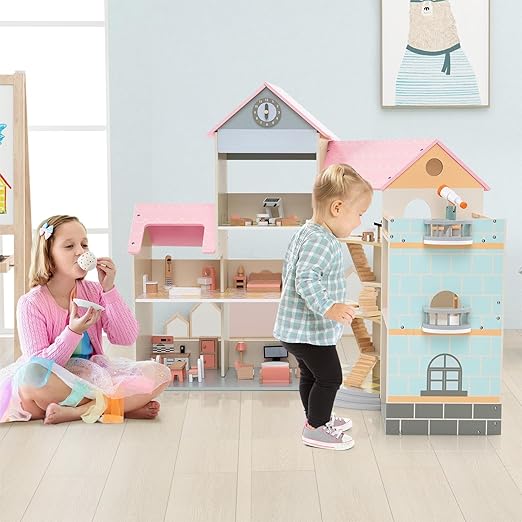 Wood & Play Corner Doll House © - Zambeel