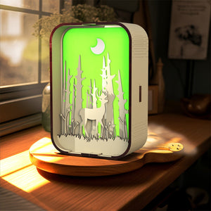 Woodcarving Light Creative Gift Minimalist Bedside Night Light Decoration Desktop Decoration Birthday Gift - Zambeel