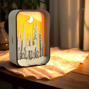 Woodcarving Light Creative Gift Minimalist Bedside Night Light Decoration Desktop Decoration Birthday Gift - Zambeel