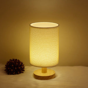 Wooden Cloth Cover Creative Children's Study Desk Lighting Table Lamp - Zambeel