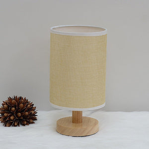 Wooden Cloth Cover Creative Children's Study Desk Lighting Table Lamp - Zambeel