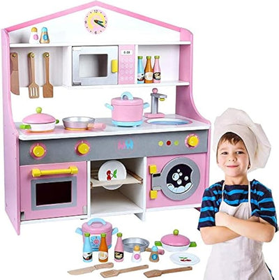 Wooden Kitchen Set Toy © - Zambeel