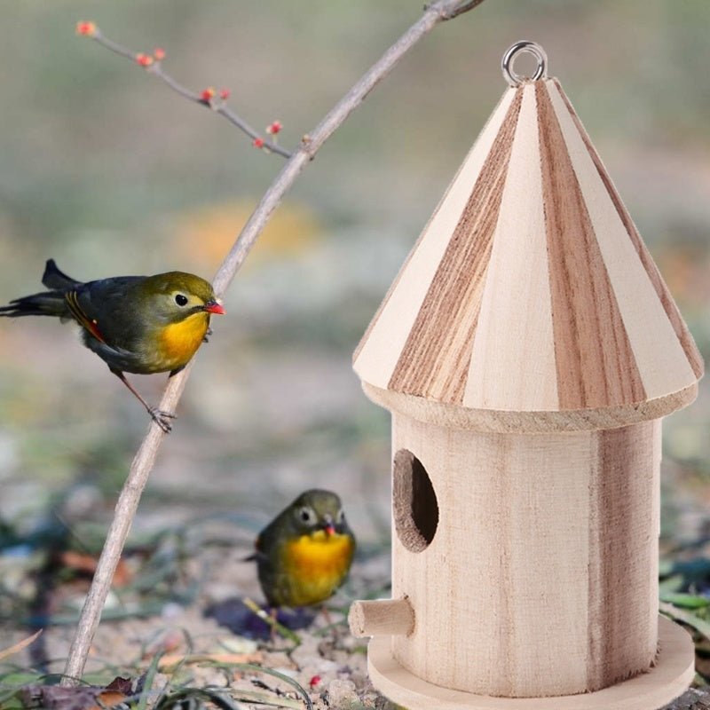 Wooden Outdoor Bird Nest - Zambeel