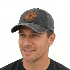World's Best Dad For Man, Adjustable Embroidered Wash Cotton Baseball Cap - Zambeel