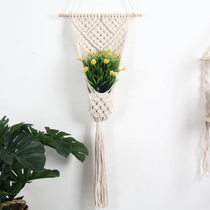 Woven Net Bag Flower Basket Wall Decoration Flower Shop Decoration - Zambeel