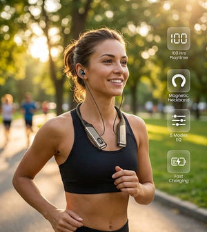 XKIN - Magnetic Neckband Wireless Earphones - Zambeel