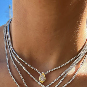 Zircon Chocker Choker Affordable Luxury Style Necklace - Zambeel