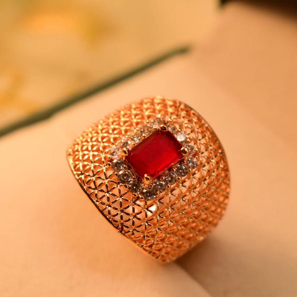 Zircon Stone Ring - Zambeel