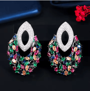 Zirconia Claw Necklace Set - Zambeel