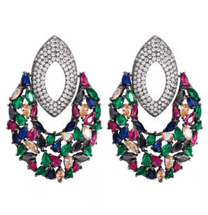 Zirconia Claw Necklace Set - Zambeel
